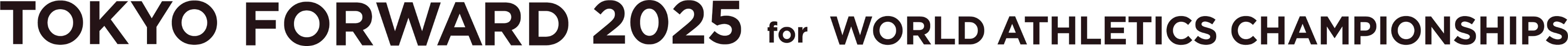 TOKYO FORWARD 2025 for 世界陸上